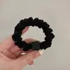 Scrunchie de Cetim Plissado Cor Sólida de Alta Qualidade Estilo Coreano, Elástico Elegante de Alta Elasticidade para Rabo de Cavalo, Corda de Cabelo Simples Elástica