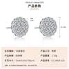 Aretes Redondos de Oro Real Chapado en Cobre Incrustados con Circonita Luz Deslumbrante Moda de Lujo Accesorios para Pendientes de Mujer Viajeros Venta Directa al Por Mayor