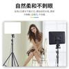 Painel de luz de 10 polegadas luz de beleza ao vivo luz de iluminação de fotografia LED luz de fundo RGB colorida luz de preenchimento quadrada de 14 polegadas