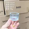 Em estoque Espessado Transparente Vidro Vela Aromaterapia Vidro Castiçal Copo Quarto Ornamentos Domésticos Castiçal Copo de Vidro
