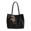 Bolsa Tote Versátil Retro de Grande Capacidade Estilo Coreano Feminina Novas Bolsas 2026 Bolsa Diária para Trabalho Feminina de Ombro Único/Axila