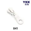 Tirador de cremallera YKK, tamaño 5, resina, acabado mate, disponible en varios colores, venta al por mayor para equipaje, ropa y accesorios, adecuado para usar con cremalleras