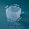 Caja de almacenamiento cuadrada de plástico, caja de plástico con tapa o sin tapa, caja de almacenamiento de material PP elevado, tamaño mini pequeño