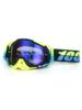 Set de Casco de Motocicleta Clásico en Stock, Gafas Todoterreno, Gafas de Exterior a Prueba de Viento, Gafas de Esquí UV, Gafas de Montar
