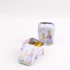 Caja de hojalata en stock creativa nougat crujiente de copo de nieve fruta caja rectangular portátil regalo conveniente regalo dulce caja de hierro