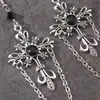 Pendientes de Cadena de Cruz Gótica Retro Harajuku Personalidad Ins de Moda Europeos y Americanos Venta Directa de Fábrica de Halloween