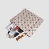 Bolsa de Verão Estilo Japonês Same Feminina 2024 Nova Moda Bolsa de Ombro Bolsa Geométrica Dobrável de Diamante Bolsa de Mão com Grade de Diamante