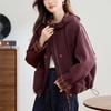 Abrigo Mujer 2024 Nuevo Primavera y Otoño Pequeñas Explosiones Versátil Moda para Adultos Mayores Estilo Occidental Madre Chaqueta Holgada