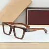 Jmm Larami Moda Transfronteiriça Luxo Turquesa Artesanal Óptico Quadrado Tendência Armações de Óculos Lisas para Homens e Mulheres Podem Ser Equipadas com Lentes