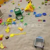 Arena de Playa, Arena de Grano Redondo, Arena de Playa para Parques Infantiles, Arena Amarilla y Blanca para Piscinas de Arena y Areneros