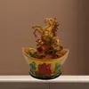 Regalo Año del Caballo, Doce Caballos del Zodiaco Ascendiendo al Cielo, Adornos de Resina, Árbol de Navidad de Escritorio Creativo que Atrae la Riqueza, Reunión Anual