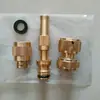 Conector de Torneira 1/2 Polegada Todo em Cobre Mangueira de Máquina de Lavar Acessório Externo Pistola de Lavagem de Carro de Alta Pressão Acessório de Hidráulica Todo em Cobre