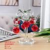 Árvore de maçã de cristal para o dia das mães, joias criativas para casa, decoração para sala de estar, enfeites para corredor, armário de TV, armário de vinho, artesanato