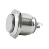 Loniu 19mm Cabeza Plana Sin Luz Auto-Restaurable Interruptor de Botón Metálico Auto-Enclavable Reinicio Encendido Inicio Botón Impermeable