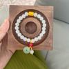 Nueva pulsera china antigua de cuerda elástica con cuentas, pulsera de cuentas de esmalte coloreado para chica dulce, puesto de mercado nocturno, venta al por mayor, adornos de mano