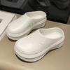 Nuevas sandalias de punta cerrada con suela gruesa transfronterizas zapatos de tacón alto con agujeros caídos estilo ins para mujer moda impermeables zapatos de chef