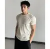 Camisa de Punto de Manga Corta para Hombre, Camiseta de Hielo de Seda con Rayas, Ajuste Delgado de Negocios, Venta al por Mayor de Fábrica de Verano, Enfriamiento de Seda de Hielo, Transfronterizo