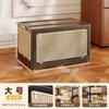 Caja de Almacenamiento para el Hogar de Gran Capacidad para Sala de Estar, Snacks, Juguetes, Libros, Caja de Almacenamiento Plegable, Caja de Almacenamiento de Ropa Estilo Antiguo