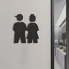 Sinalização de Banheiro para Homens e Mulheres, Indicadores de Banheiro para Hotéis e Shoppings, Placas de Banheiro Wc, Placas Criativas para Portas