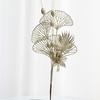Hojas de Lirio con Polvo Dorado Personalizadas Decoración Navideña Ramas Enchufe para Árbol de Navidad Suministros de Ambiente Ramas Simuladas Lirios