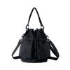 Bolso bandolera de hombro de moda 2023 nuevo estilo coreano moderno casual bolso de cubo de gran capacidad nailon portátil con cordón