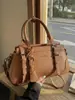 Bolso para Mujer con Acabado de Alta Gama, Lujo Ligero, Diseño de Nicho, Bolso Retro Simple para el Trabajo, Bolso de Mano de Gran Capacidad, Bolso Cruzado de Hombro Único