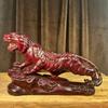 Escultura em Madeira Maciça de Jacarandá Tigre Rugindo Montanhas e Rios Doze Zodíaco Ornamentos de Tigre Sala de Estar Decoração de Casa Artesanato Presentes