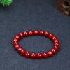 Pulsera de Cinabrio Natural Púrpura Arena Dorada Hecha a Mano con Cuentas Alto Contenido Pulsera de Arena Dorada Púrpura Modelo Suministro en Vivo