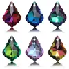 Atacado 11*16mm Folha de Bordo Furo Único Pingente de Vidro Cristalino Acessórios de Joias para Roupas Acessórios de Colar Brincos em Estoque