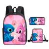 Set de Mochila Escolar Nuevo 2023: Más Genial Que Tú, Set de Tres Piezas para Estudiantes de Primaria, Mochila con Estampado de Dibujos Animados, Bolso de Hombro y Estuche para Lápices
