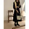 Vestido Camisa Elegante para el Trabajo con Cintura Ajustada de Línea A, Manga Larga para Mujer, Nuevo Producto Coreano Otoño 2026 18449