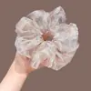 Goma para el pelo con lazo dulce para niñas, elegante goma de encaje para coletas bajas y peinados de moño