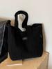 Bolso de hombro de pana 2024, bolso de mano, nuevo estilo coreano, moda simple, tendencia, bolso de viaje de gran capacidad para mujer.