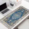 Alfombrilla de escritorio estilo persa retro transfronteriza, alfombrilla de escritorio de oficina, alfombrilla para teclado y ratón de computadora, alfombrilla de escritorio antideslizante de tierra de diatomeas extragrande