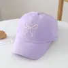Sombrero de Protección Solar de Verano Transfronterizo para Niñas, Gorra de Béisbol Media Superior con Lazo a Juego Padre e Hijo, Gorra de Visera Versátil Casual para Mujer