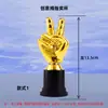 Troféu Criativo de Polegar para Cima de Plástico com Gravação em Estoque para Atividades Competitivas de Alunos do Jardim de Infância e Ensino Fundamental Prêmios Comemorativos