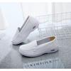 Zapatos de Enfermera con Cámara de Aire para Mujer Primavera y Verano Blancos de Suela Blanda Transpirables Zapatos de Enfermera Doctora con Cámara de Aire Antideslizantes de Cuña para Trabajo