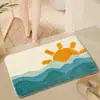 Alfombrilla Antideslizante Gruesa de Microfibra para Baño Xi'An Alfombrilla Absorbente para Suelo de Baño Felpudo Secado Rápido Entrada de Inodoro Hogar
