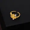 Anillo de Serpiente Vintage Golden Rose para Mujer, Moda Abierto Versátil Elegante Floral Personalidad Joyería de Gama Alta al por Mayor