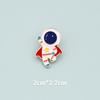 Insignia de dibujos animados de astronauta, broche de astronauta, hebilla de metal, mochila de moda para el Día de San Valentín, lindas decoraciones de moda