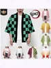 Anime Demon Slayer Demon Slayer Ropa para Adultos y Niños Cardigan con Estampado de Tanjiro Nezumi Capa Kimono