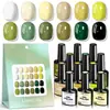 Set de Esmalte en Gel 12 Colores Set de Esmalte en Gel para Uñas Libre de Hema Transfronterizo Fototerapia Arte de Uñas Al por Mayor Removible