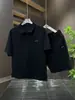 Novo Conjunto Esportivo Casual Masculino de Verão, Camisa Polo com Lapela, Shorts de Manga Curta, Conjunto de Duas Peças, Estilo Coreano, Moderno e Simples