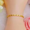 Pulsera de cabeza de conejo chapada en oro de latón al por mayor joyería de imitación de oro electrochapada entidad comercio electrónico suministro pulsera fina para damas