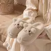 Chinelos de Algodão Desenho de Coelho para Mulheres, Fofos e Quentes, Adequados para Uso Externo no Inverno, Novo Modelo 2026, Chinelos Pelúcia para Casa para Meninas