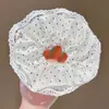 Scrunchie floral estilo coreano para rabos de cavalo, elástico de renda elegante para cabelo, novo estilo de acessório de cabelo 2026 para meninas