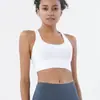 Top de yoga transfronteiriço com design de costas cruzadas, sutiã esportivo à prova de choque e com suporte, top fitness