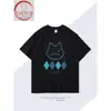 Merchandising de Genshin Impact Camiseta de Manga Corta Estilo Linlin Nette Verano Estudiante Algodón Dos Dimensional Cosplay Atuendo Media Manga