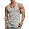 Chalecos europeos y americanos sin mangas, chalecos deportivos para hombre, color liso, de alta resistencia, lujo ligero, tops casuales de verano para fitness sin mangas