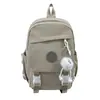 Mochila Versátil Casual de Moda Simple de Gran Capacidad Estilo Japonés para Mujeres, Adecuada para Estudiantes de Secundaria, Preparatoria y Universidad, Mochila de Viaje de Doble Hombro